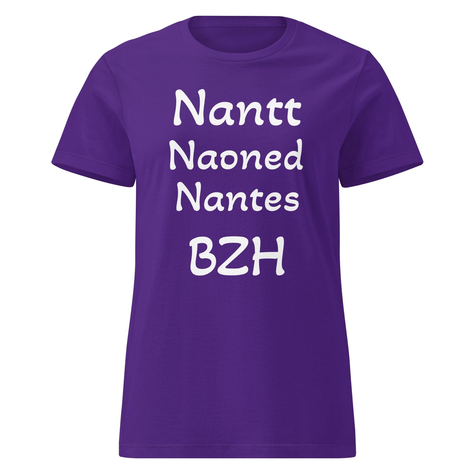 T-shirt Nantt Naoned Nantes BZH pour femme t-shirt Bevet Breizh Violet S 