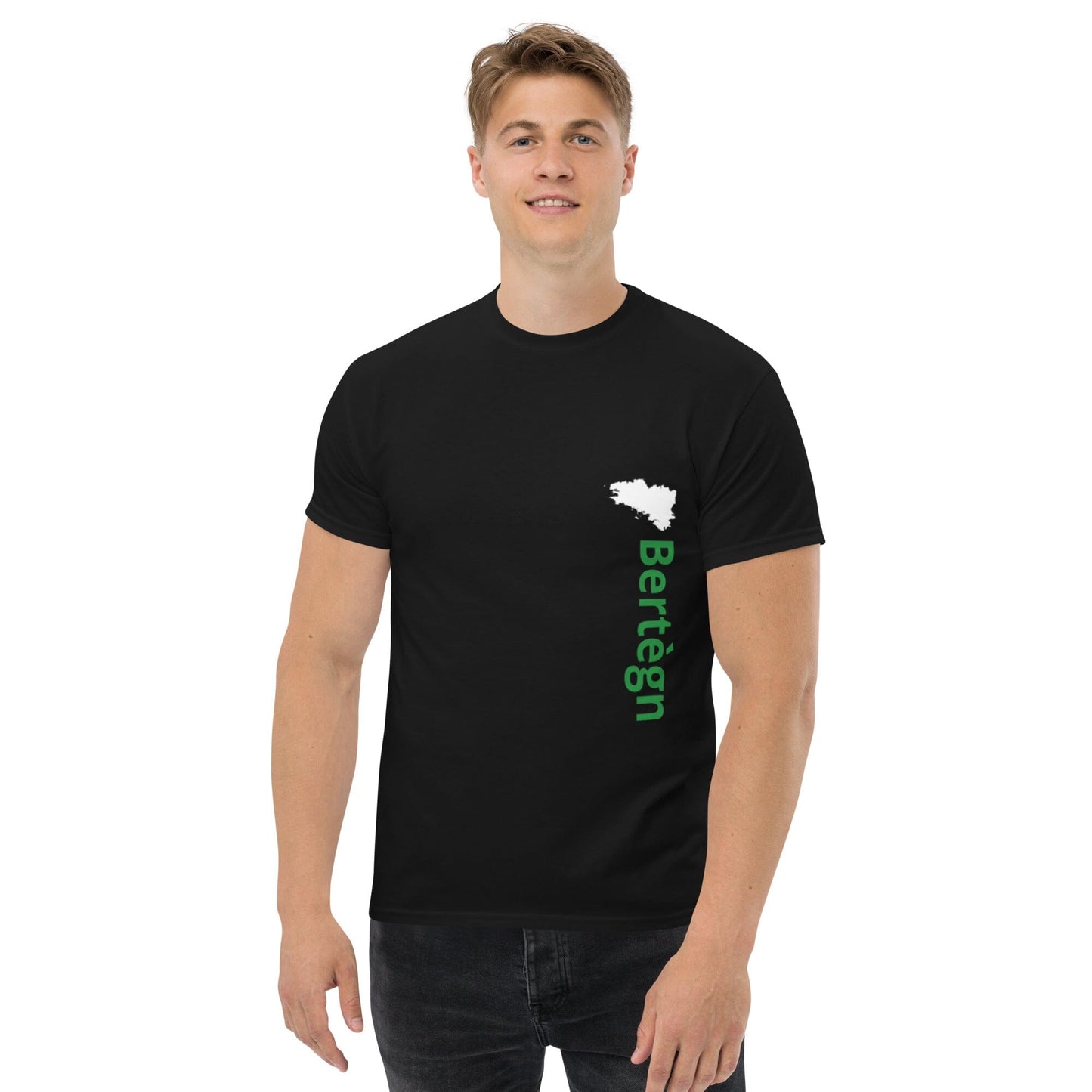 T-shirt noir homme Bertègn Bevet Breizh S 