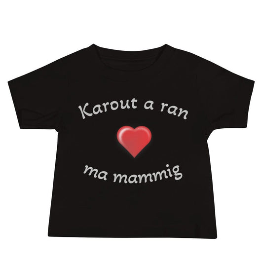 T-shirt pour bébé karout a ran ma mammig Bevet Breizh Noir 6 - 12 mois 