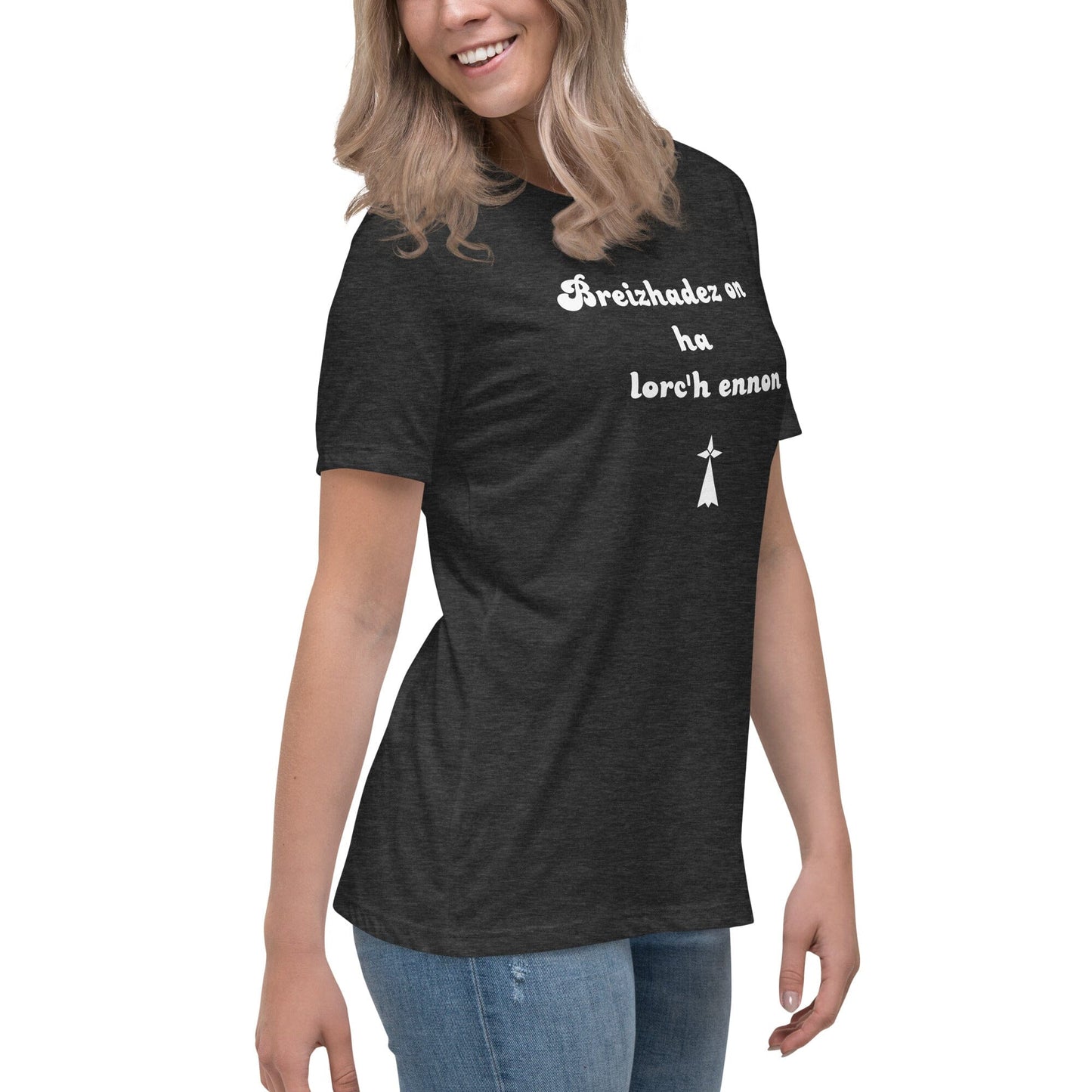 T-shirt pour femme breizhadez on ha lorc'h ennon t-shirt Bevet Breizh 