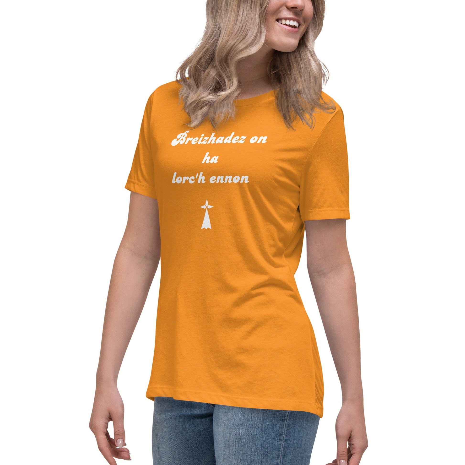 T-shirt pour femme breizhadez on ha lorc'h ennon t-shirt Bevet Breizh 