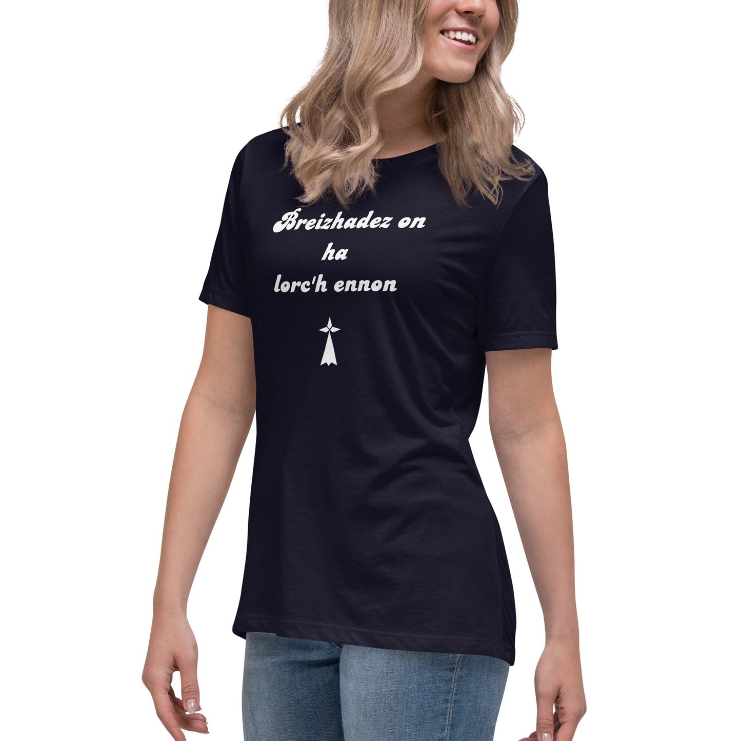 T-shirt pour femme breizhadez on ha lorc'h ennon t-shirt Bevet Breizh 