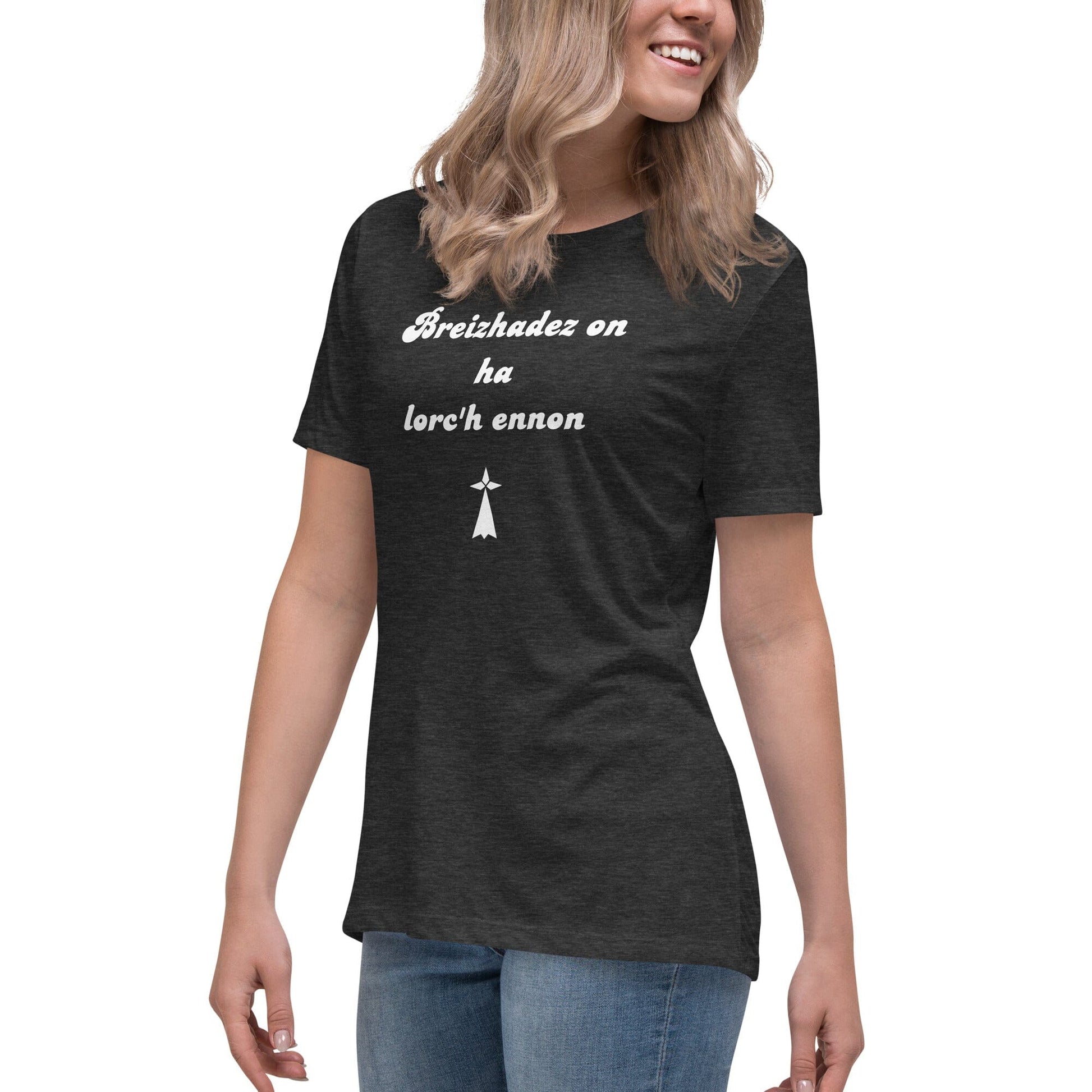 T-shirt pour femme breizhadez on ha lorc'h ennon t-shirt Bevet Breizh 