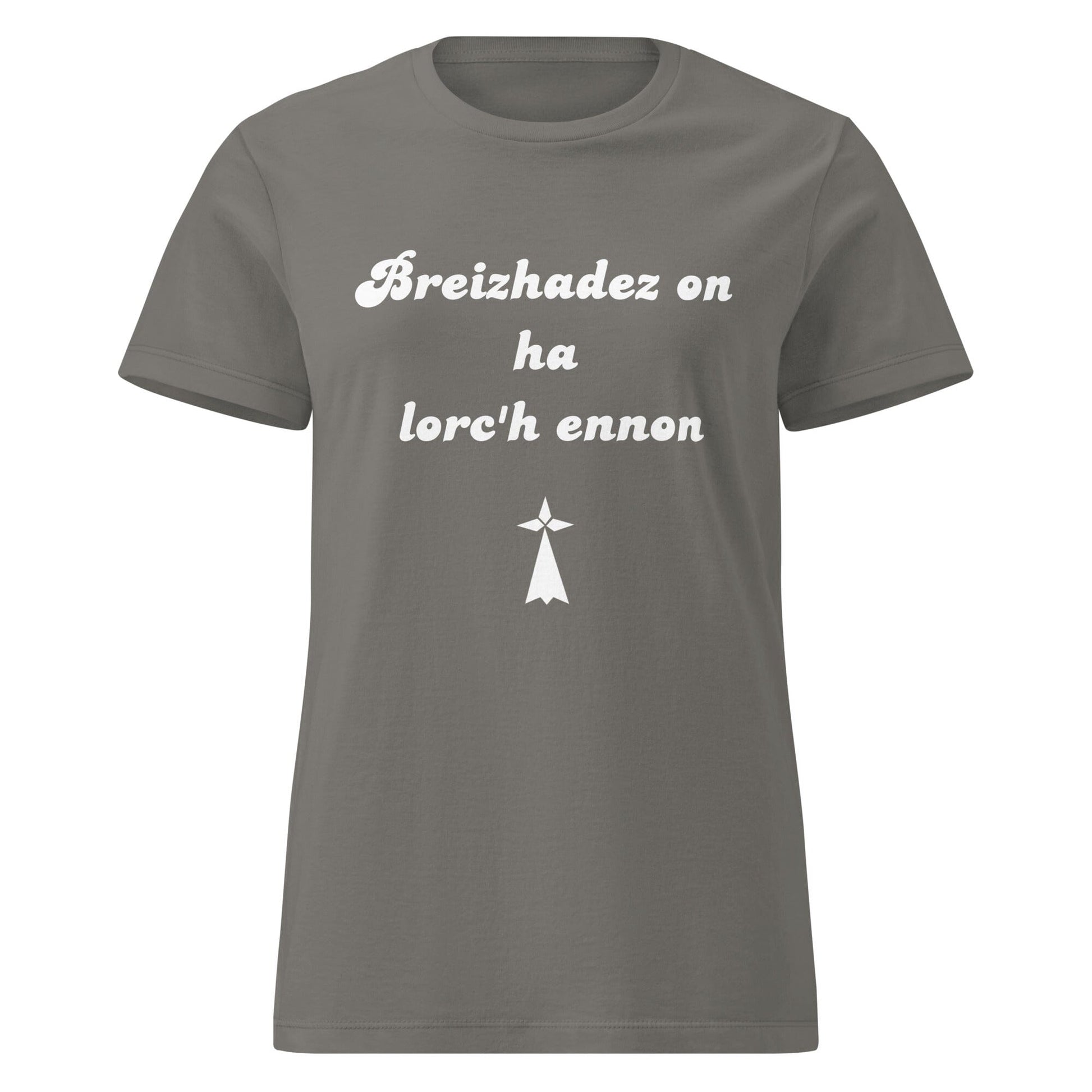 T-shirt pour femme breizhadez on ha lorc'h ennon t-shirt Bevet Breizh Anthracite S 