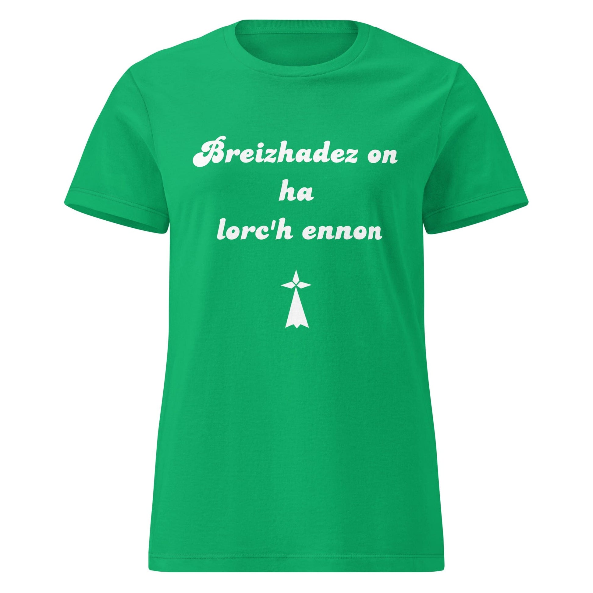 T-shirt pour femme breizhadez on ha lorc'h ennon t-shirt Bevet Breizh Vert menthe S 