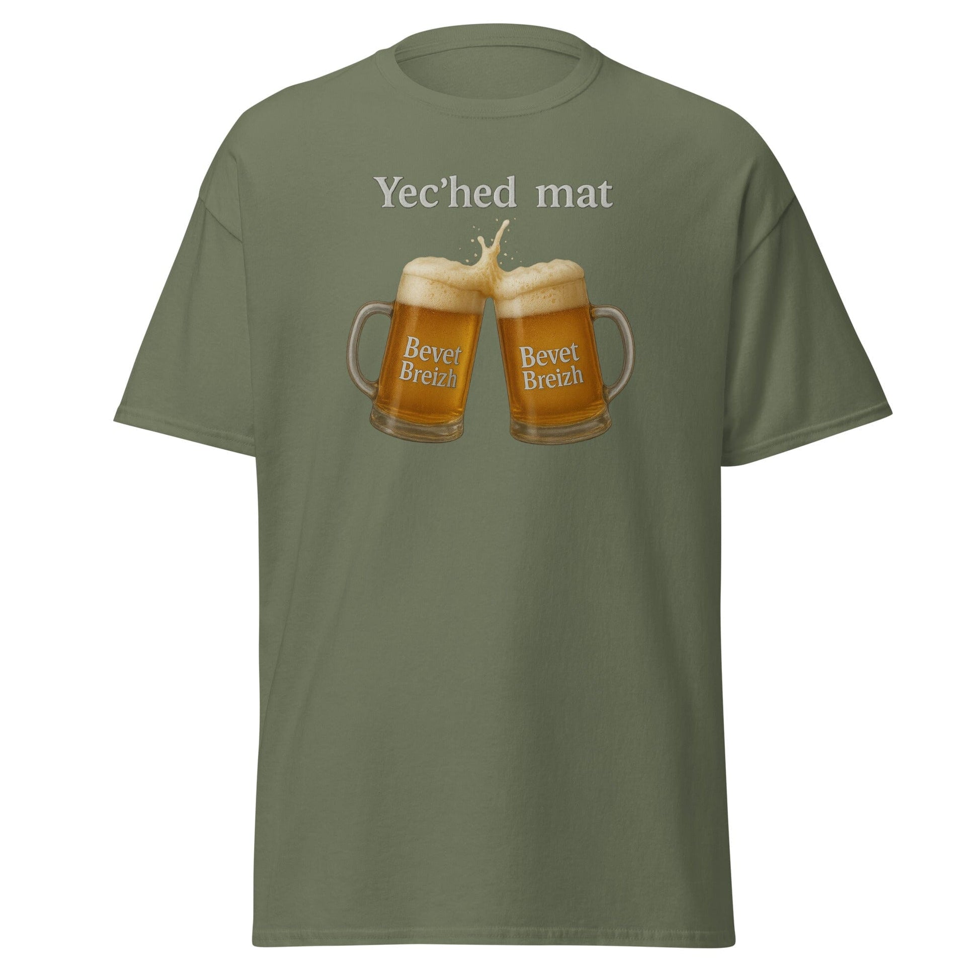T-shirt Yec'hed mat t-shirt Bevet Breizh Vert Militaire S 