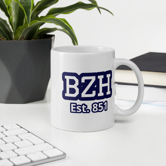 Tasse blanche BZH est.851 Bevet Breizh 11 oz 