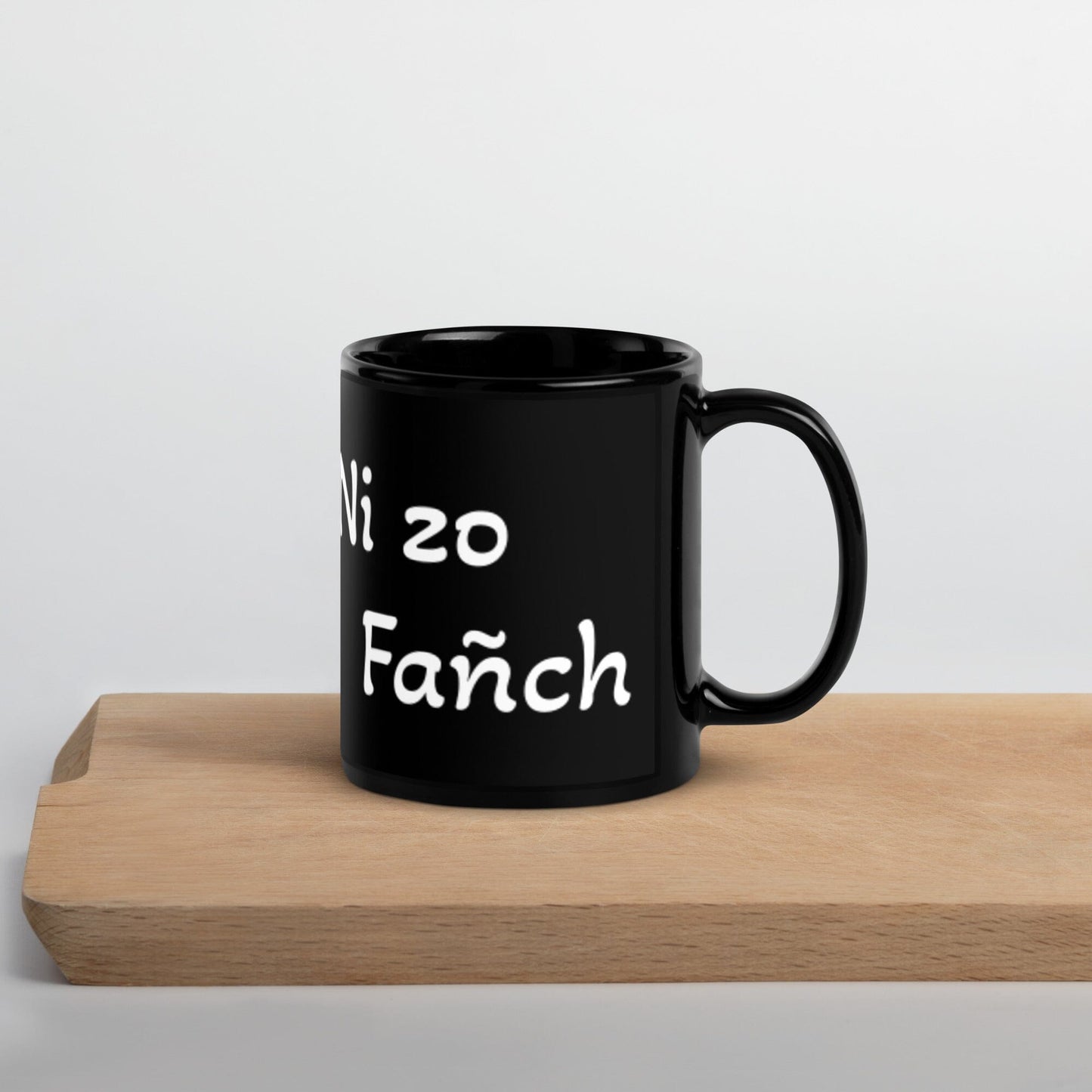 Tasse noire Ni zo Fañch Bevet Breizh 11 oz 