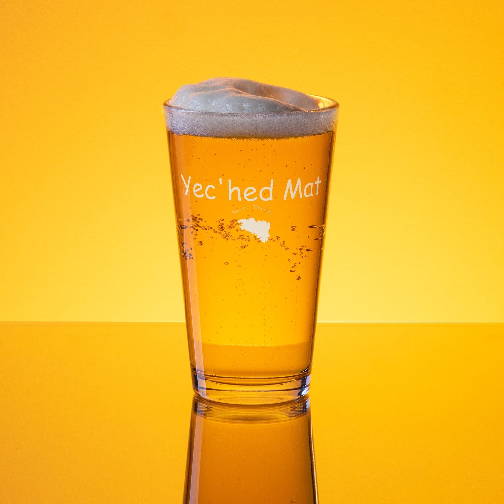 Verre à bière Yec'hed Mat Bevet Breizh 