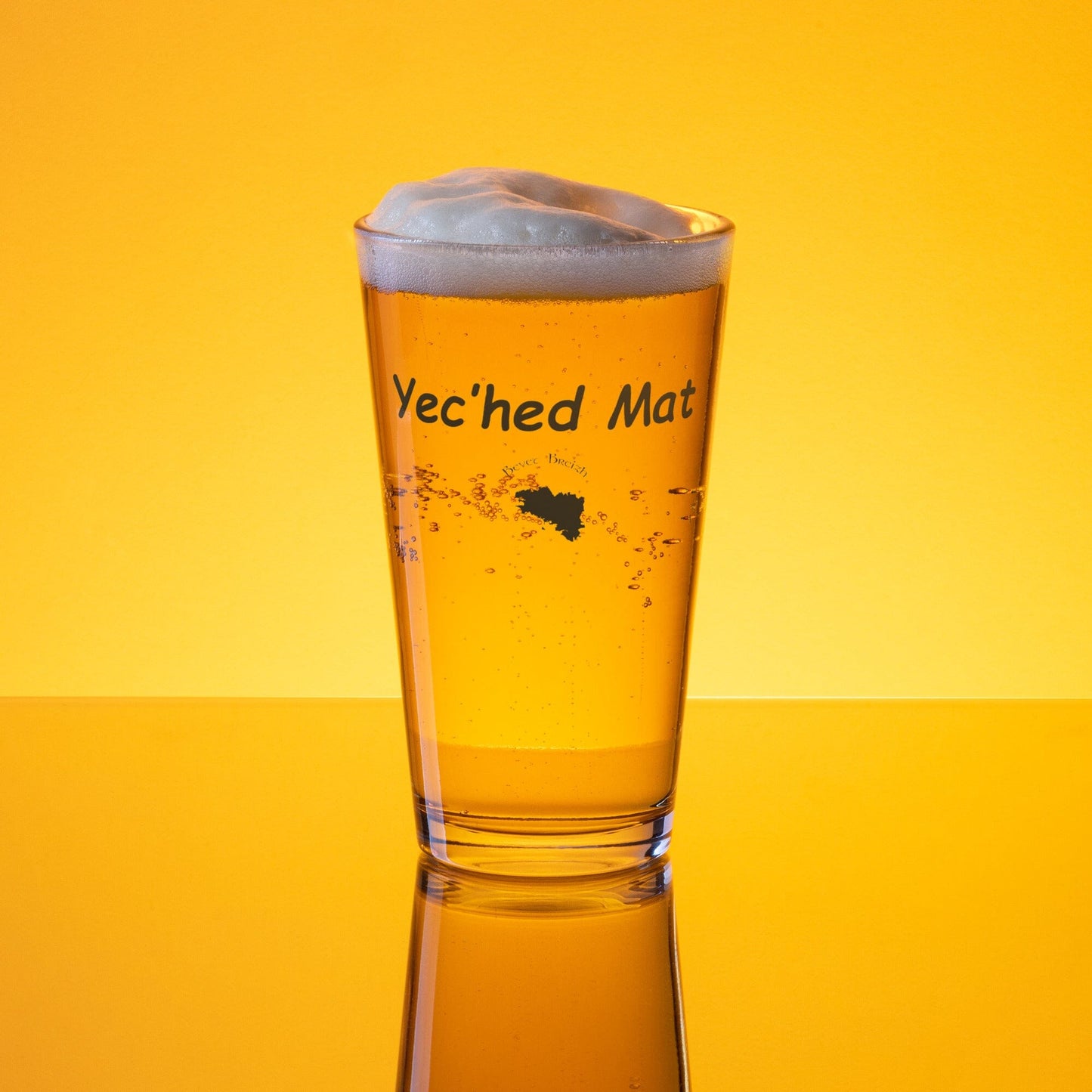 Verre à bière Yec'hed Mat Bevet Breizh 