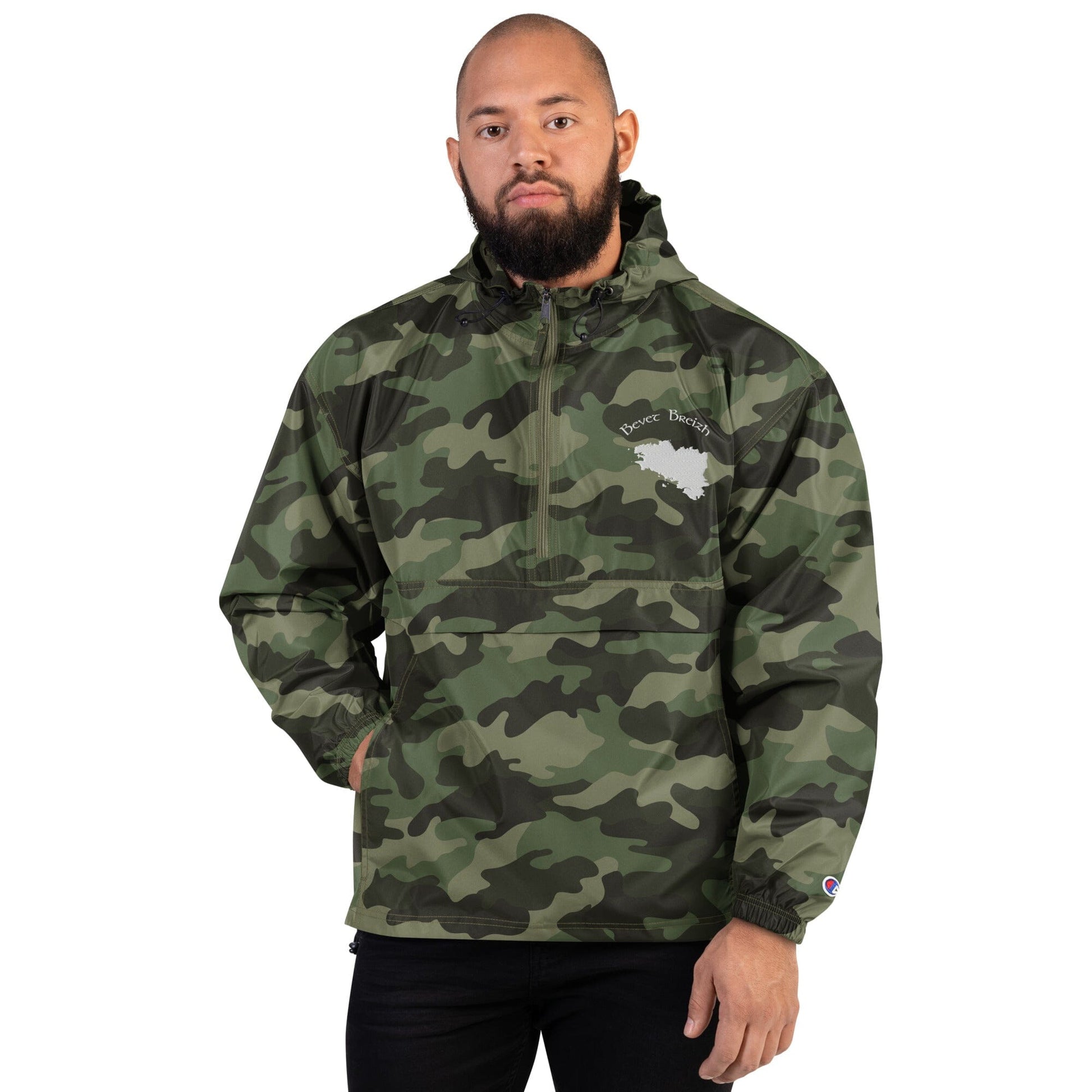 Veste Pliable Brodée Champion bevet Breizh Bevet Breizh Olive Green Camo S 