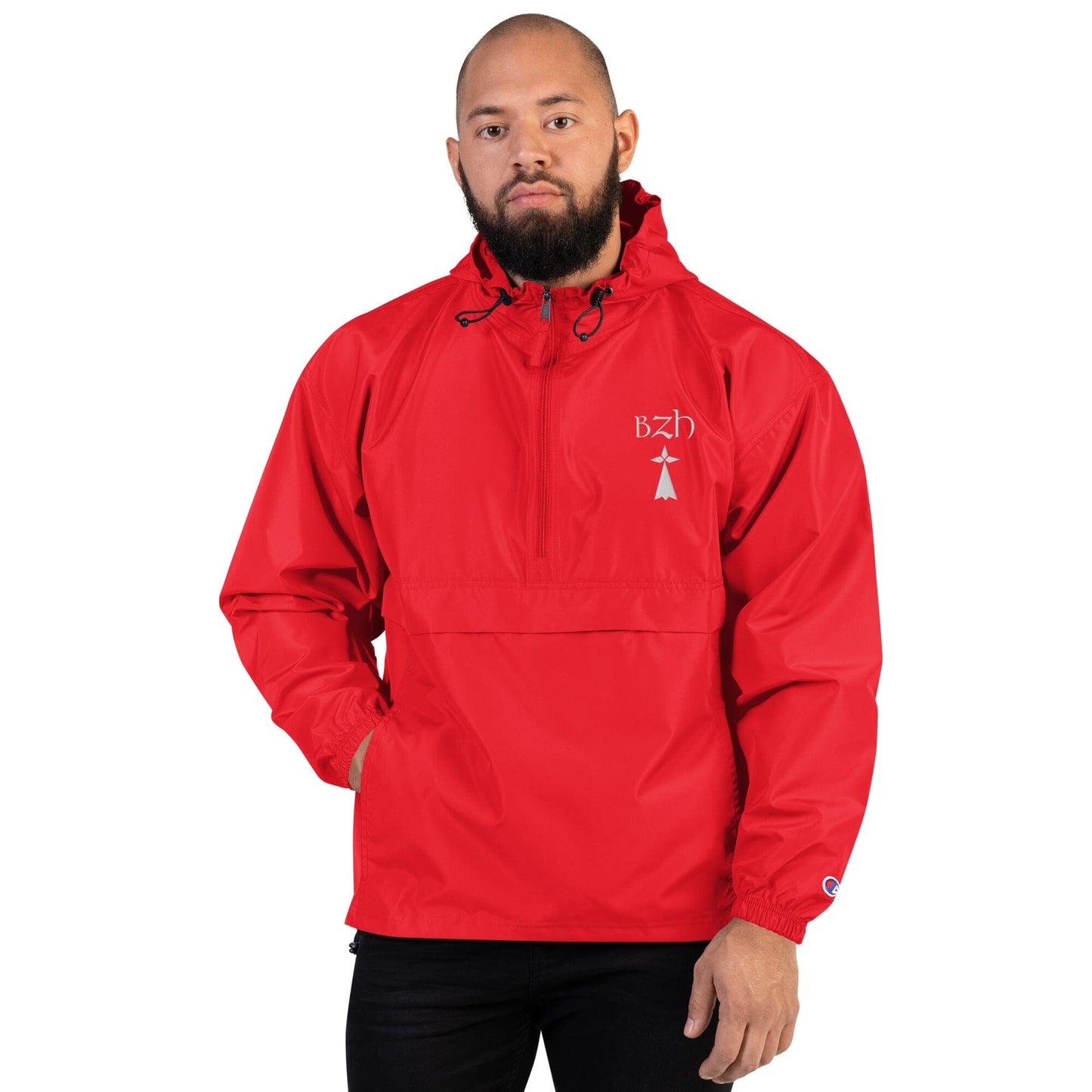 Veste Pliable Brodée Champion BZH Bevet Breizh Scarlet S 